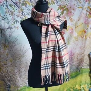 Royal Rossi cashmere scarf brown/black/white/red